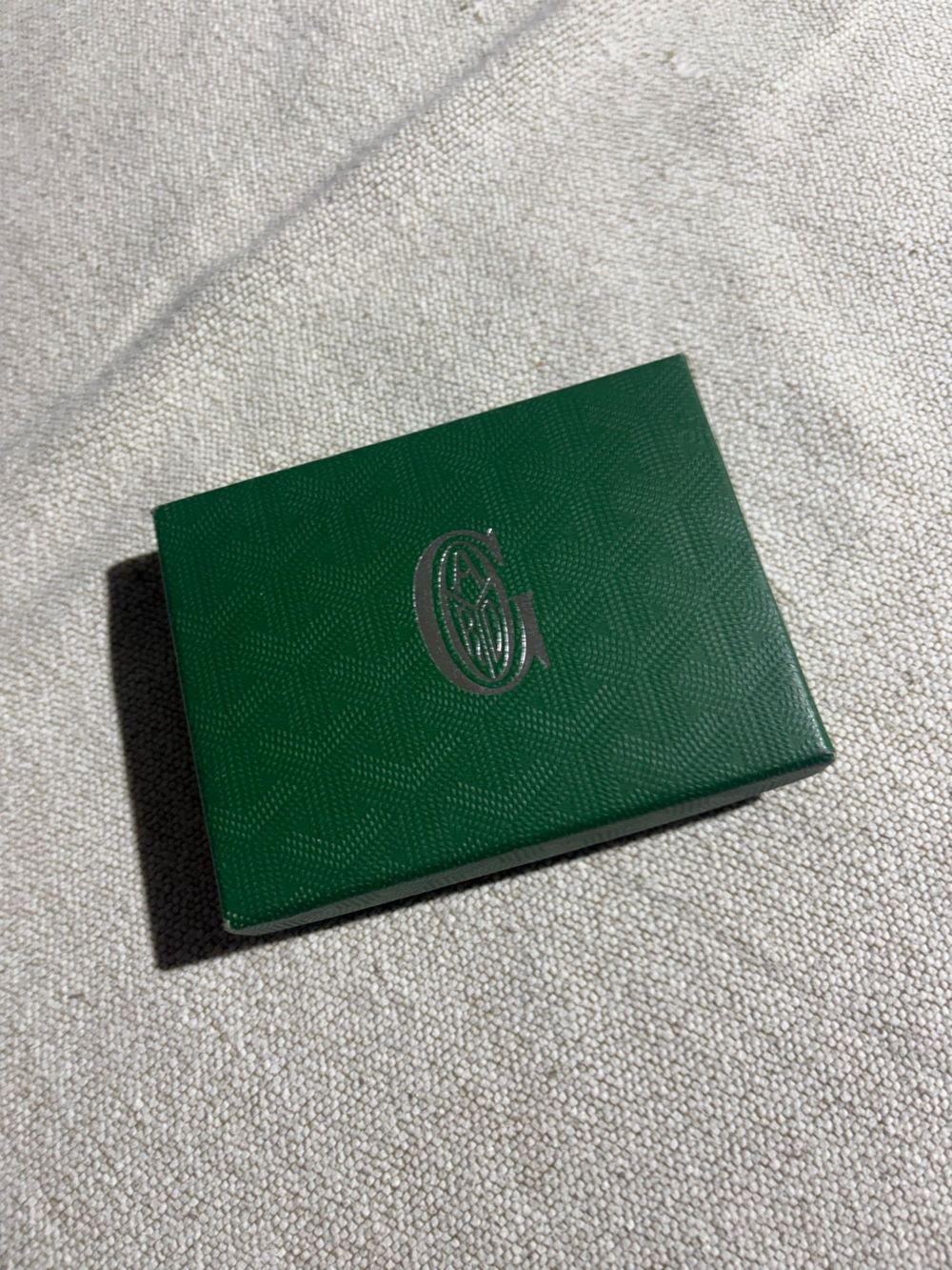 Goyard Luxury Signature Packing Box Wallet with Authentic Card & Embossed Logo
